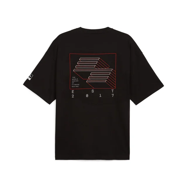 HYROX x PUMA Oversized Graphic Tee - Black