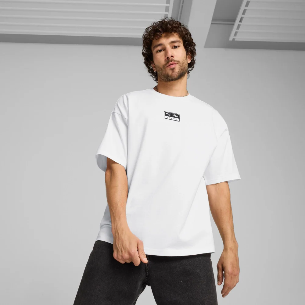HYROX x PUMA Oversized Graphic Tee - White - XL Image 1
