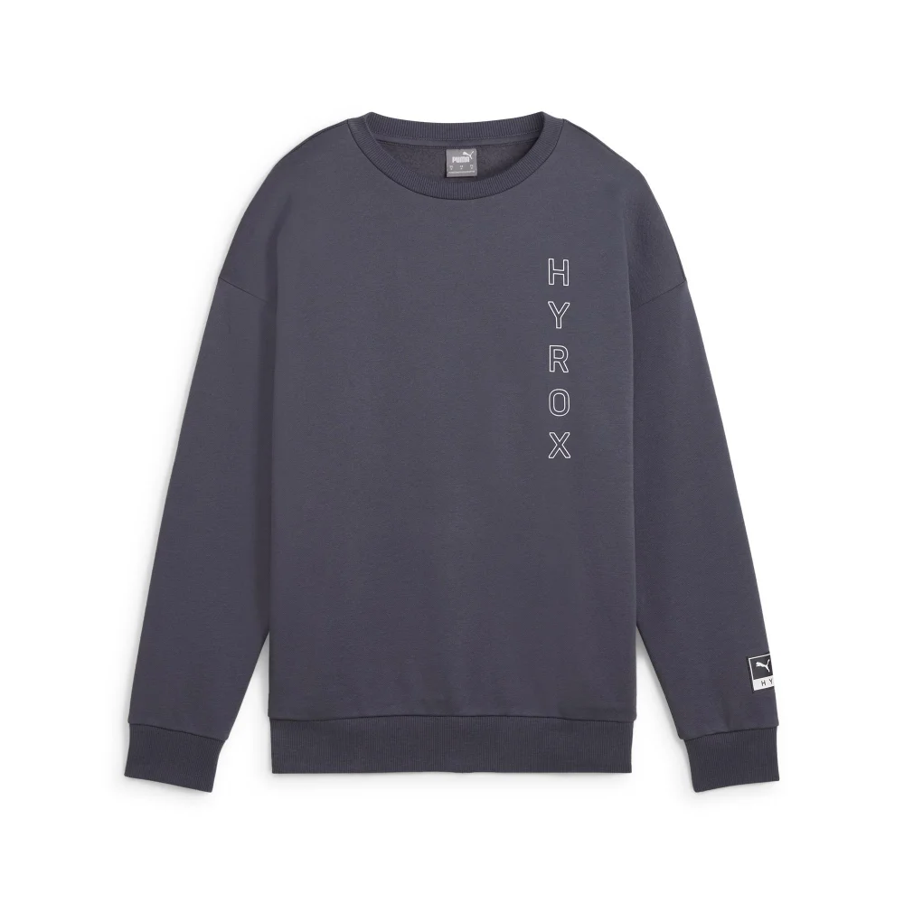 HYROX x PUMA Graphic Crew FL - Grey - S Image 1