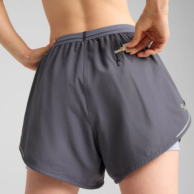 Womens PUMA x HYROX Ultraweave 2in1 Short - Grey