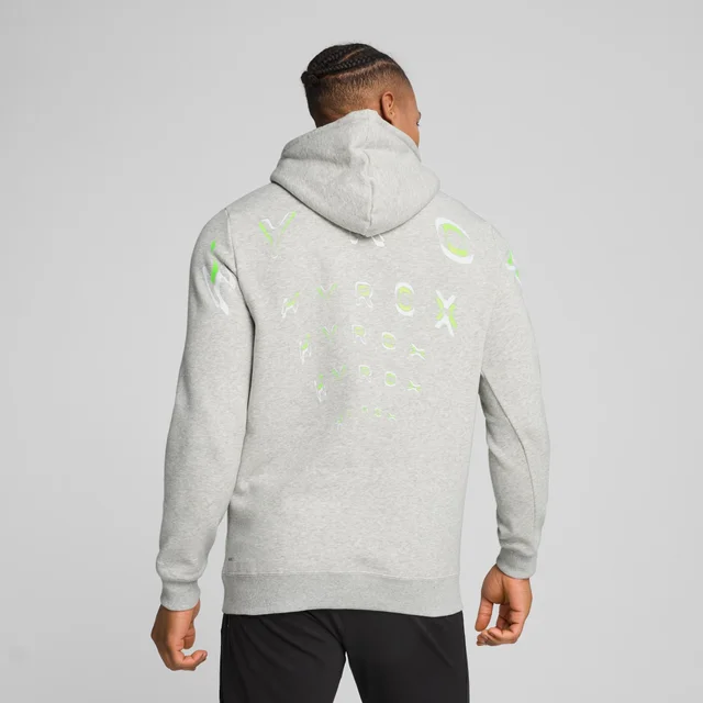 Mens PUMA x HYROX Heavyweight Hoodie - Grey