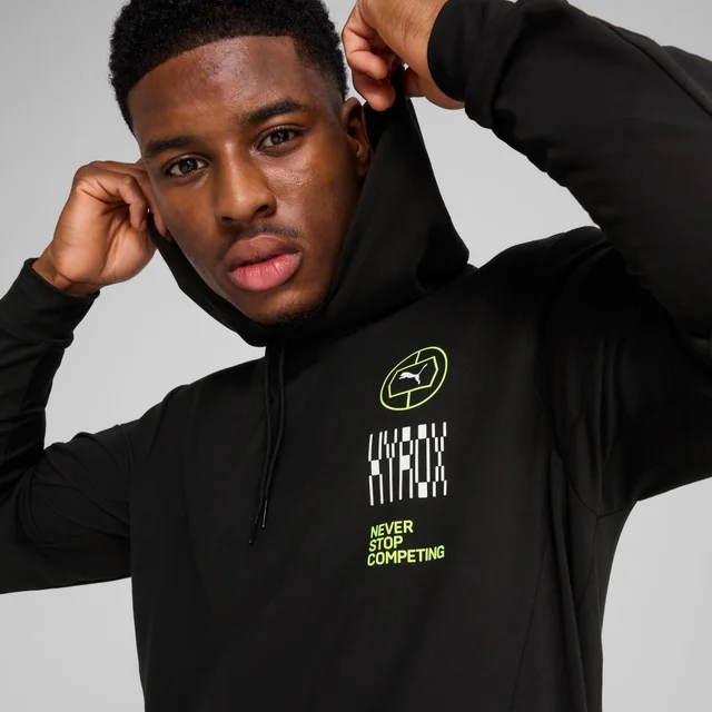 Mens PUMA x HYROX Cloudspun Hoodie - Black