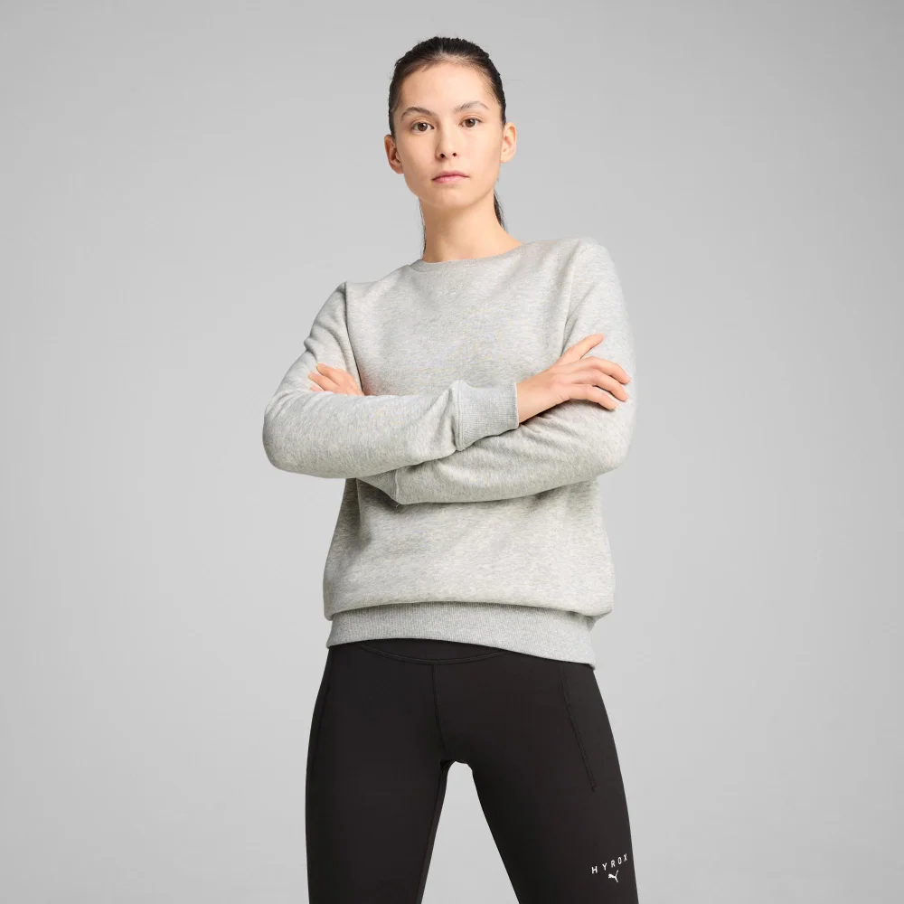 Womens PUMA x HYROX Crewneck - Grey - S Image 1