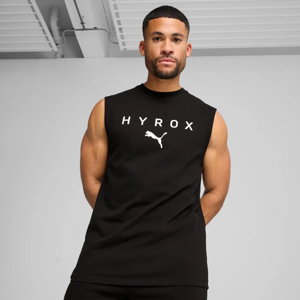 UNISEX PUMA x HYROX CUTOFF TANK - Black - M Image 1