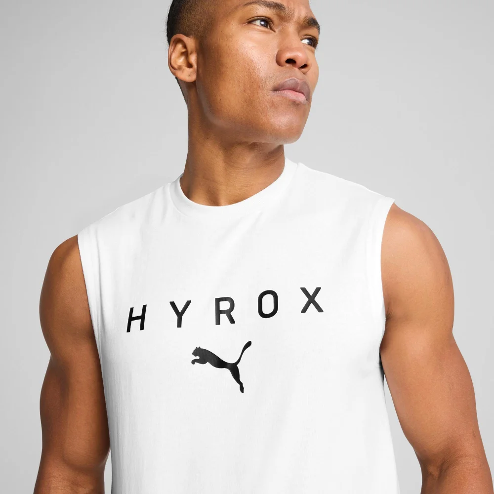 UNISEX PUMA x HYROX CUTOFF TANK - White - XL Image 1