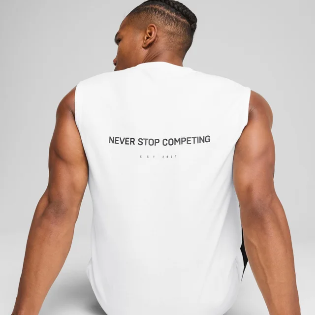 UNISEX PUMA x HYROX CUTOFF TANK - White