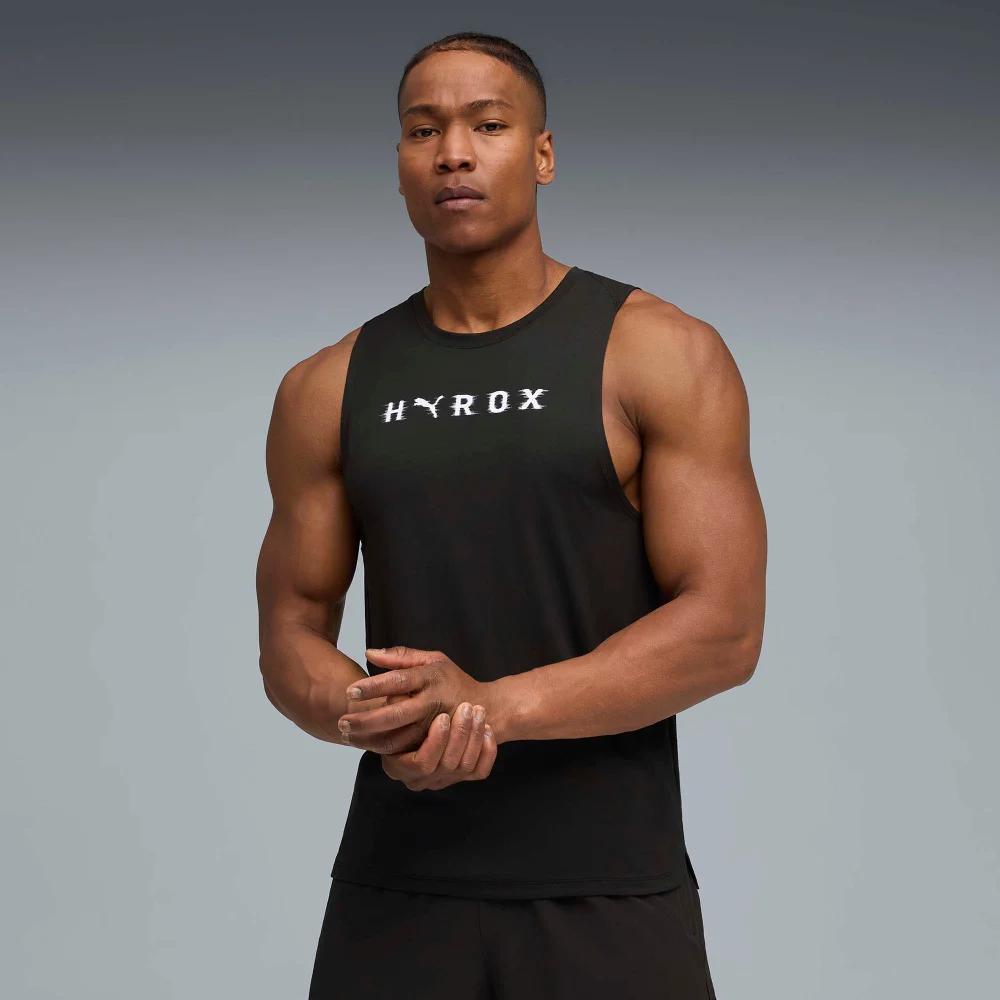 Mens PUMA x HYROX CLOUDSPUN THERMOADAPT TANK - Black - S Image 1