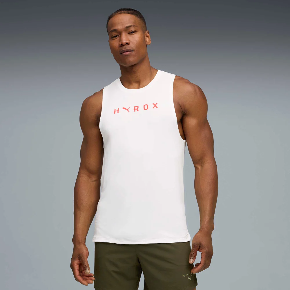 Mens PUMA x HYROX CLOUDSPUN THERMOADAPT TANK - White - S Image 1