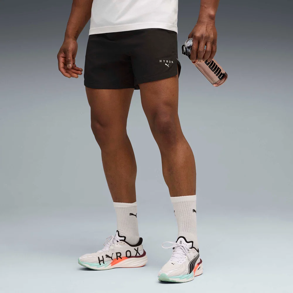 Mens PUMA X HYROX 6' ULTRAWEAVE SHORT - Black - S Image 1