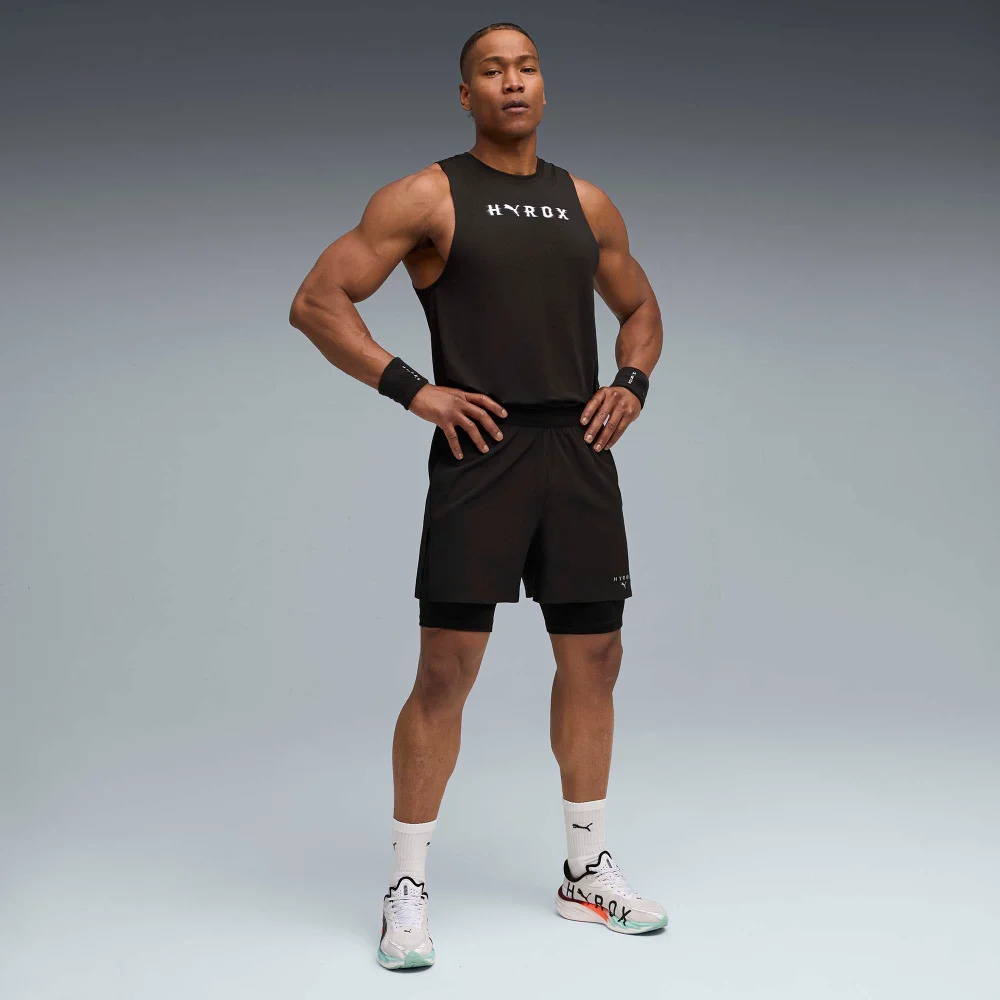 Mens PUMA x HYROX 2in1 TRAIN SHORT - Black - S Image 1