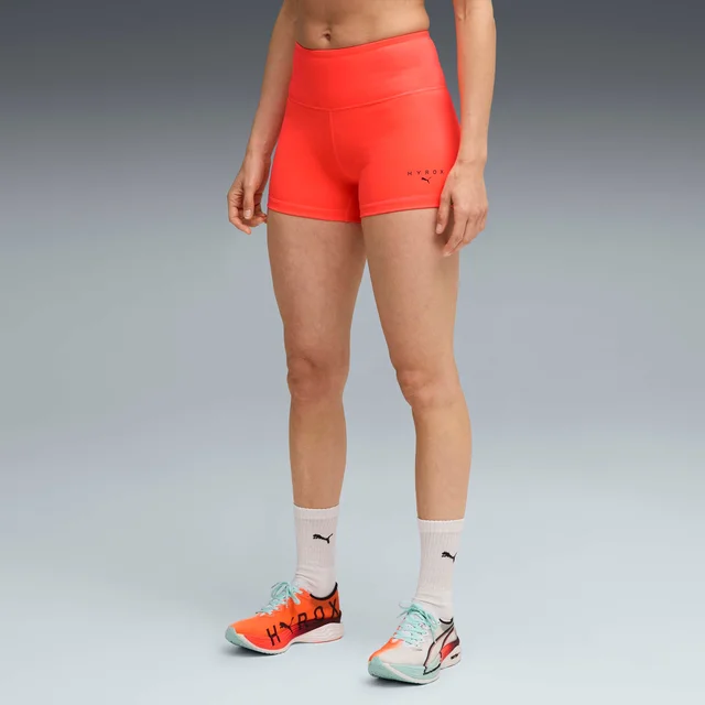 Womens PUMA x HYROX TAD ESS SHORT TIGHT - Red
