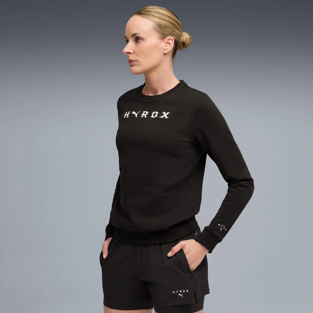 Womens PUMA x HYROX HEAVYWEIGHT CREW - Black - S Image 1