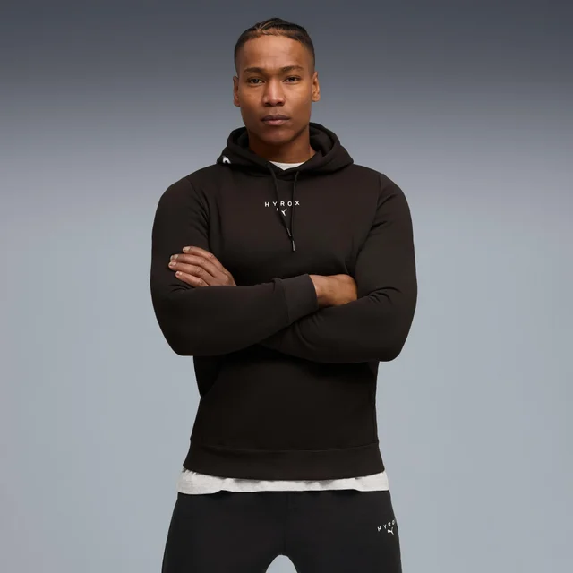 Mens PUMA x HYROX HEAVYWEIGHT HOODIE - Black
