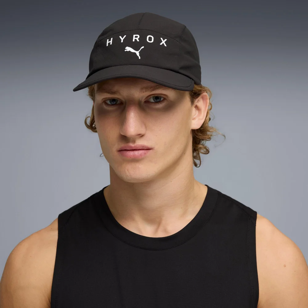 PUMA x HYROX RUNNING 5 Panel Cap - black Image 1