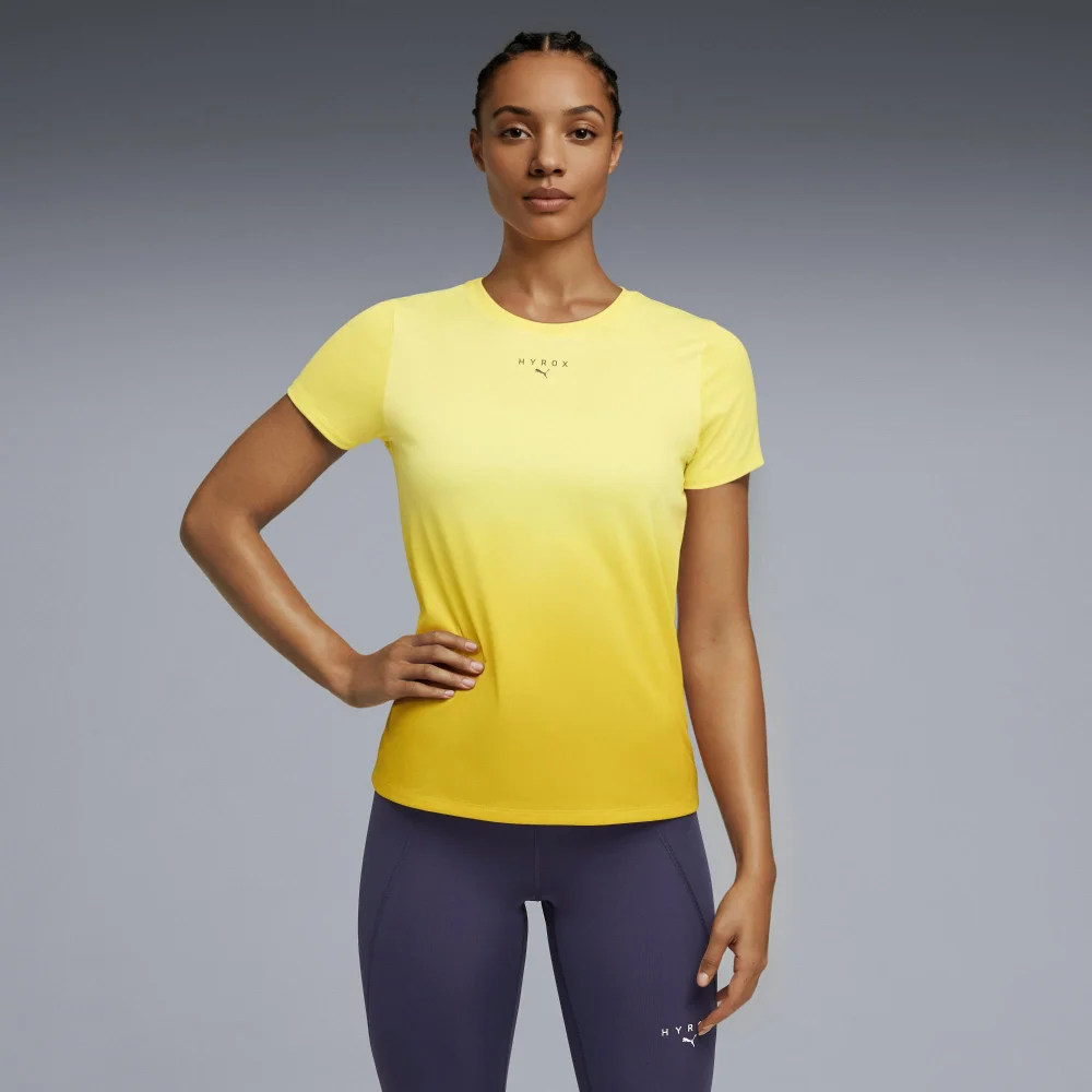 WOMEN'S POLY GRAPHIC TEE - yellow - M Image 1