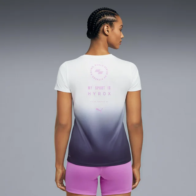 WOMEN'S POLY GRAPHIC TEE - white