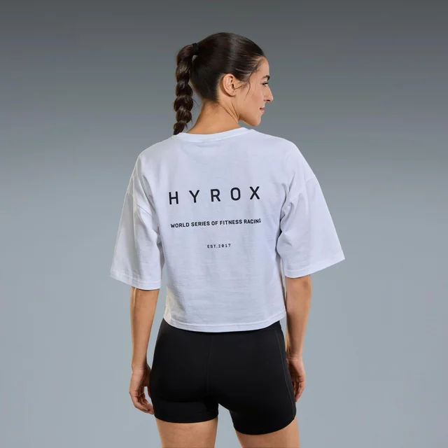 WORLD CROPPED TEE WOMEN'S - white