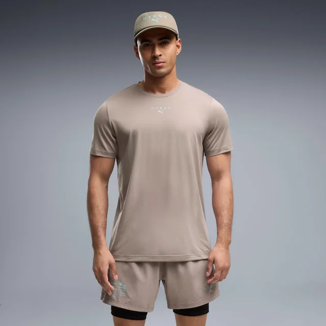 MEN'S POLY GRAPHIC TEE - grey