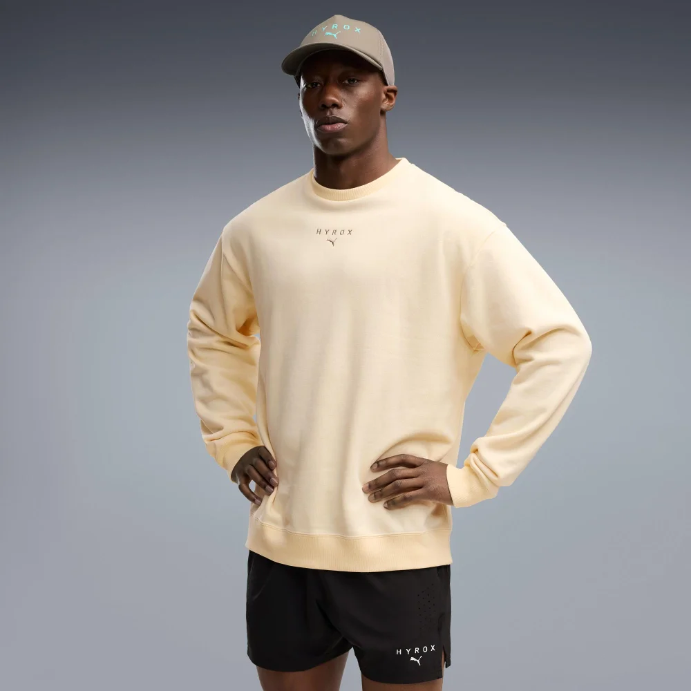 MEN'S HEAVYWEIGHT CREWNECK - cream - S Image 1