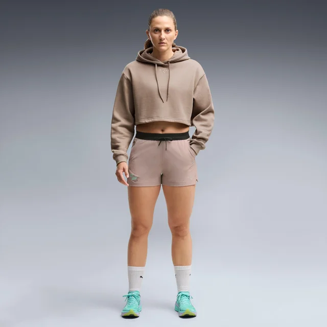 WOMEN'S PWRMODE WOVEN SHORT - grey