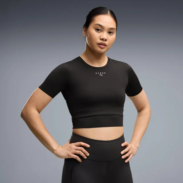 WOMEN'S PWRMODE CROP TEE - black
