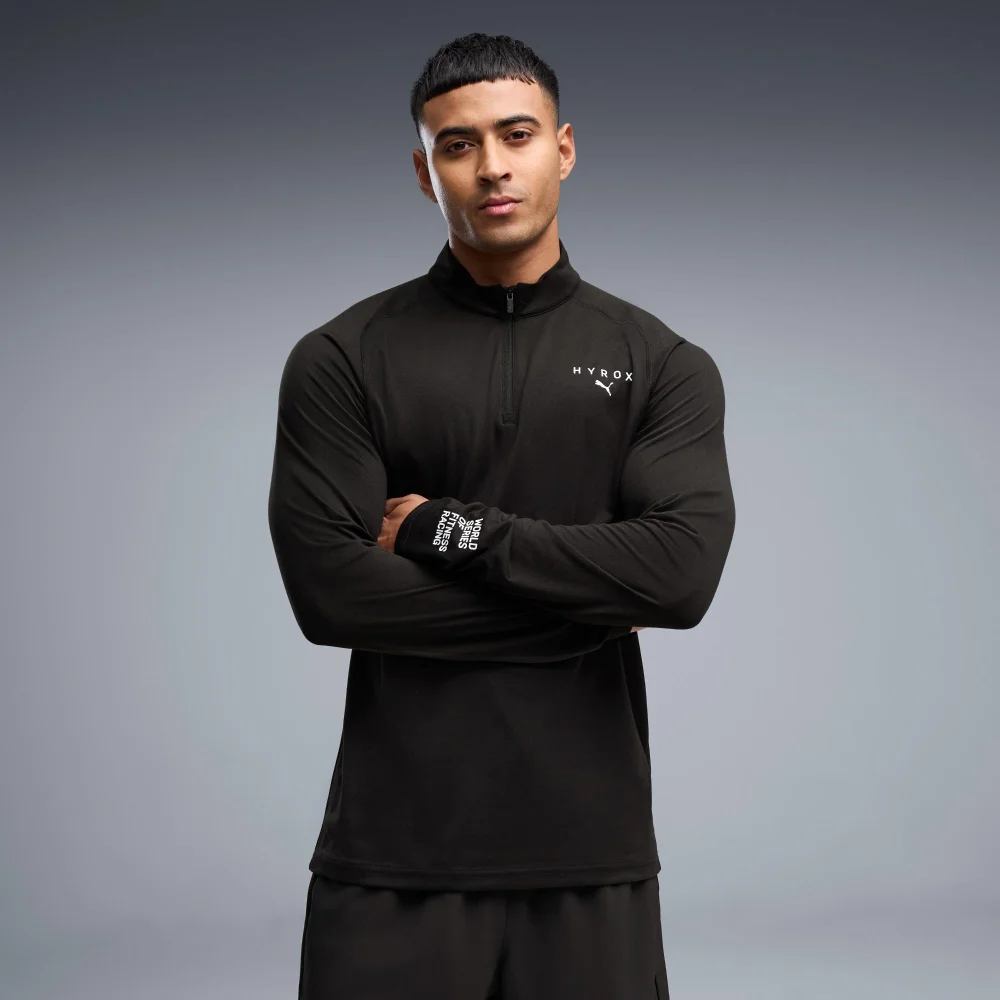 MEN'S 1/4 ZIP - black - S Image 1