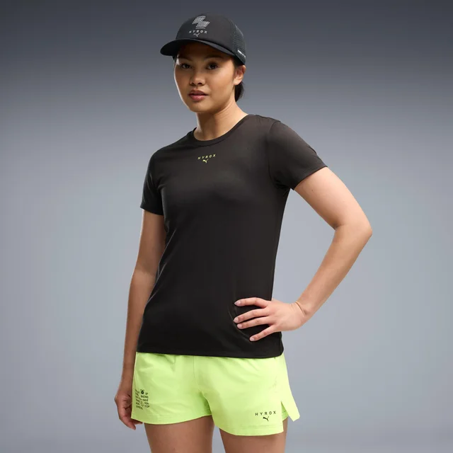 WOMEN'S POLY GRAPHIC TEE - black